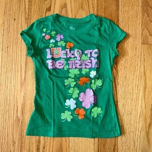 Children’s Place lucky to be Irish short sleeve, size kids S (5/6)